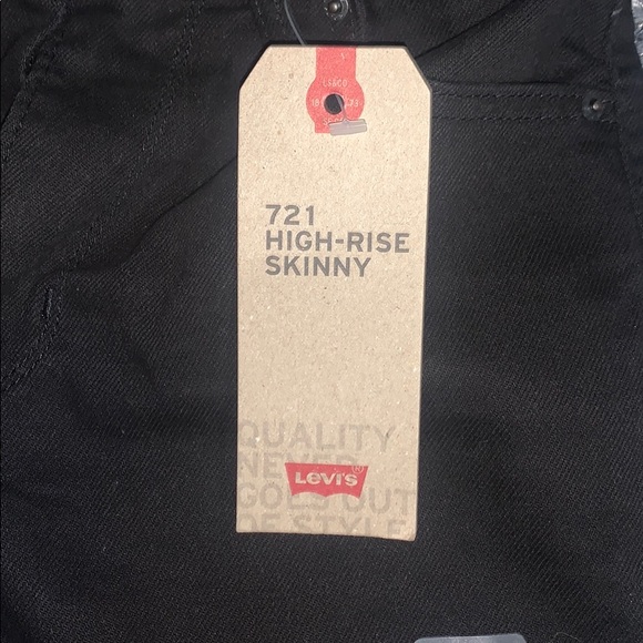 Levi’s 721 high-rise skinny black jeans!!! - Picture 3 of 6